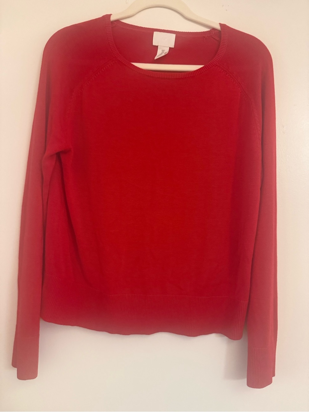 H&M Red Crewneck Sweater